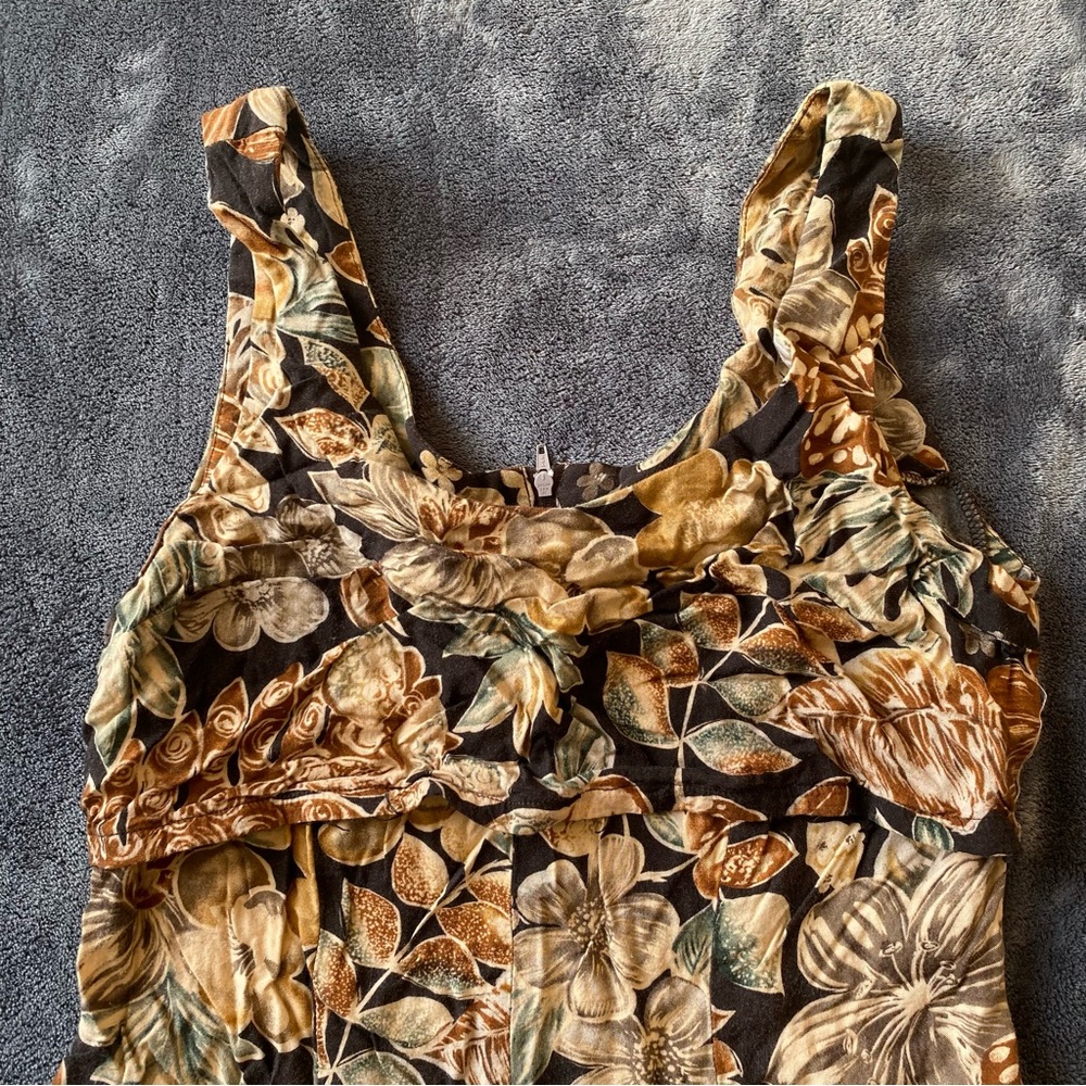 Vintage All That Jazz Floral Midi Dress Size Measurements Only. - Picture 3 of 10